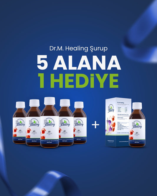 Dr.M Healing Murrisafi İçeren Şurup Takviye Edici Gıda 5 Kutuya 1 Kutu Hediye